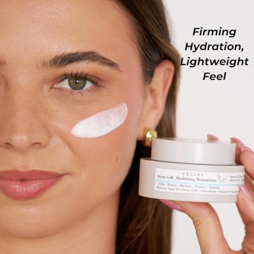 Hydrating Korean Moisturizer w/Moroccan Argan Tree Stem Cells, Korean Taiwanese Skincare Stem Cell Face Cream w/Squalane & Antioxidants, Lightweight, Firms, Repairs & Boosts Collagen