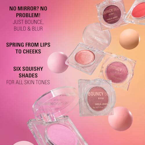 Revolution Beauty London, Bouncy Blur Blush, Powder Makeup Blush for Cheeks, Buildable Formula, Vegan & Cruelty-Free, Lilac Pink, 0.19 oz