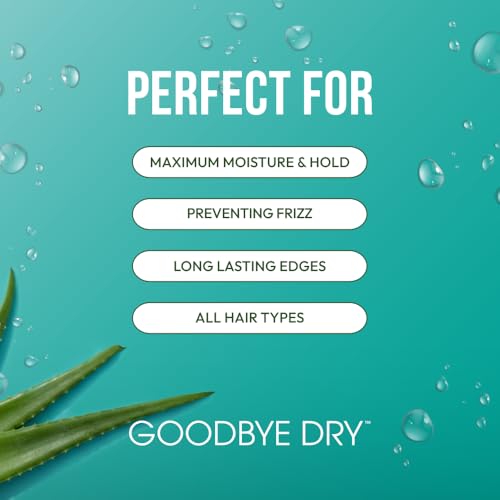ORS Olive Oil Goodbye Dry Mega Moisture Edge Control Extra Firm Gel with Aloe, Mango & Papaya, Hydration & Nourishing 2.25 Ounces (Pack of 2)