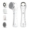 Facial Cleansing Brush, 2 in 1 £×aterproof IPx7 Facial Spin Scrubber Set with 4 Brush Heads, Rechargeable Exfoliating Face Brush Deep Cleansing, Gently Exfoliate and Remove Blackhead