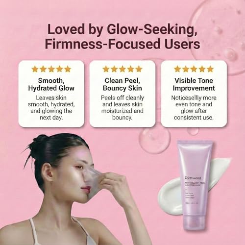 Collagen Wrapping Mask with Salmon PDRN, Fast & Intensive Glass Skin Firming Care, Boosts Elasticity & Reduces Sagging, Korean Skincare (+ Free Jelly Brush Included), 75ml/2.53 fl oz