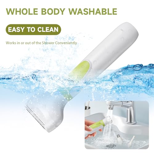 Electric Razor for Women- 4 in 1 Electric Shaver for Women, Wet & Dry Bikini Trimmer and Facial Hair Remover,Eyebrow Razors Nose Hair Trimmer Rechargeable Personal Trimmer Groomer for Body Hair 8868