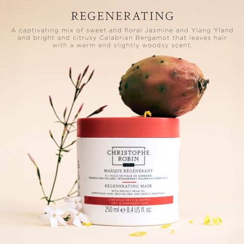 Christophe Robin Regenerating Shampoo With Prickly Pear Oil for Dry, Damaged and Chemically Treated Hair