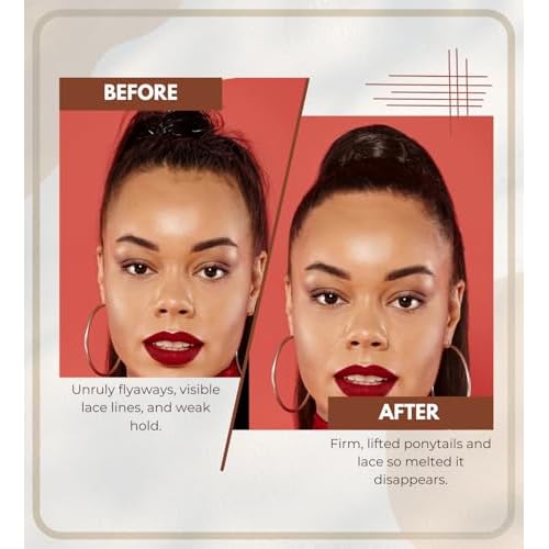 EBIN NEW YORK Melting Spray for Lace Wigs ? Wonder Lace Bond Bundle with Wonder Ponytail Bond Freeze Spray - Extreme Hold Strong Hold Styling & Seamless Wig Application ? Gift Set (2 Items)