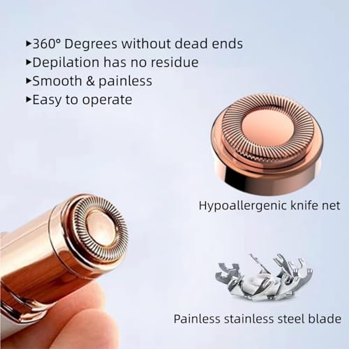Facial Hair Remover Replacement Heads - Gen 1 Compatible with Finishing Touch Flawless Hair Remover Tool for Women Easy Facial Hair Removal