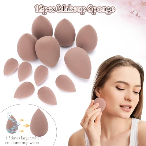 70Pcs Makeup Brushes Set Premium Makeup Kit with Case Premium Synthetic for Foundation Concealer Blush Eyeshadow Powder Contour Makeup Brush Kit Face Eye Make up Brushes & Tools (Brown)