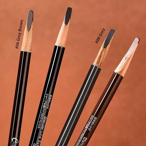 GLO&RAY GLORAY Brow Pencil for Defined Eyebrows 2.2g, 1 Count (Pack of 1), Black