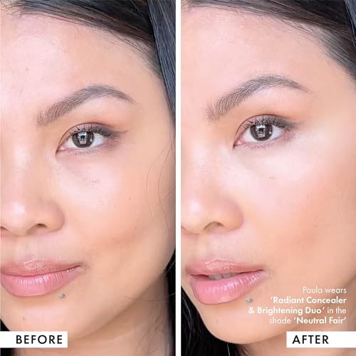 ICONIC LONDON Radiant Concealer & Brightening Duo | Creamy Liquid + Brightening Crayon Dual Ended Concealer, Cruelty Free, Vegan Makeup