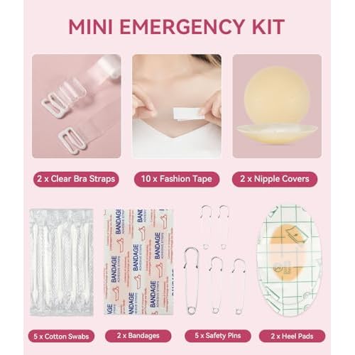 Bridal Emergency Kit for Wedding Day, 60+ Wedding Essentials Survival Set for Team Bride, Portable Travel Set with Makeup Bag, Daily Work Essentials
