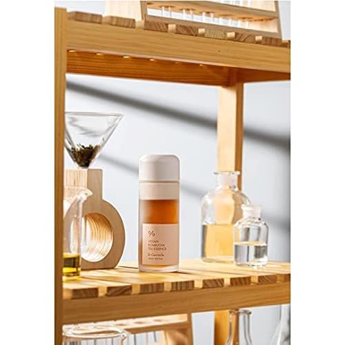 Dr.Ceuracle Vegan Kombucha Tea Essence 5.07 fl.oz. | Detoxifying impurities for healthy complexion and providing hydration, Vegan all in one essence for All skin Types with Kombucha Tea Extract