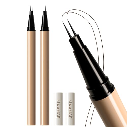 MAANGE Liquid Brow 2-Fork-Tip£¬Ultra-fine Waterproof Long-lasting, Smudge-Proof, Creates Natural Tint,Deep Brown,B202-2pcs