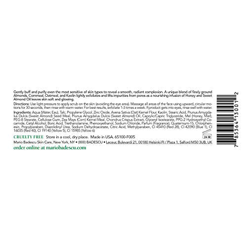 Mario Badescu Face Scrub, Exfoliating Facial Scrub That Softens and Nourishes Skin