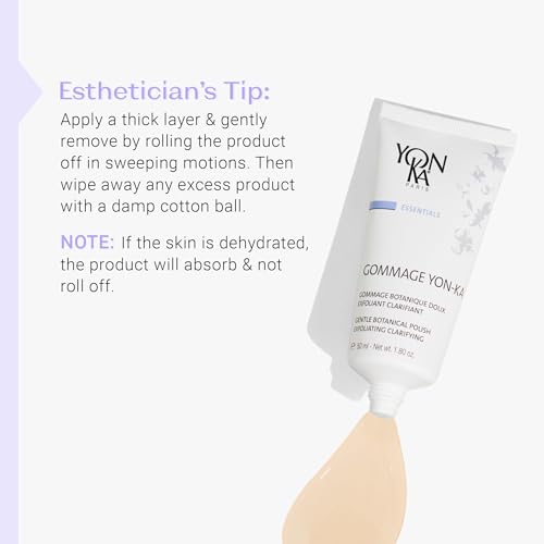 Yon-Ka Gommage Peeling Gel | Gentle Facial Exfoliator to Brighten and Balance | Help Tighten Pores and Reduce the Look of Redness | Paraben-Free | 1.80 oz