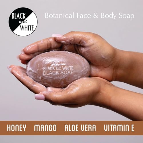 Black and White Cocoa & Shea Butter Soap 6.1 oz