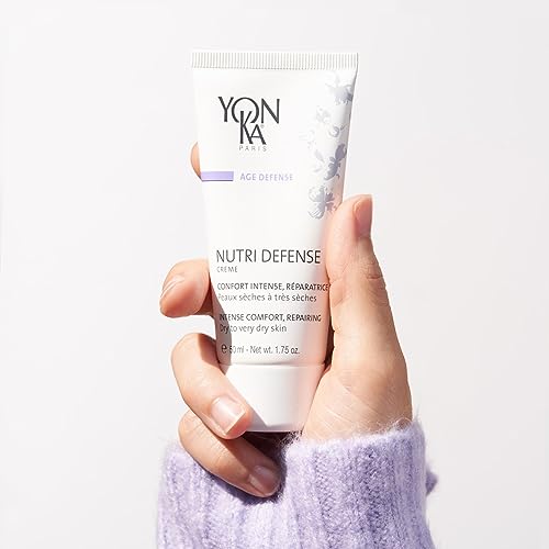 Yonka Nutri-Defense Creme, Nourishing Dry Skin Facial Moisturizer, Rich Shea Butter Treatment Cream with Prebiotics and Probiotics, Dry and Sensitive Skin, Paraben-Free
