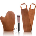 3 Pack Self Tanner Mitt Applicator Kit - Premium Sunless Tanning Mitts & Gloves Set with Double-Sided Waterproof Design for Streak-Free Application