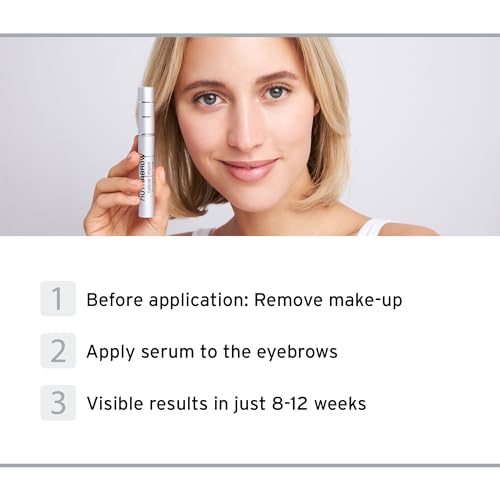 NutraBrow Eyebrow Enhancer - Eyebrow Growth Serum for Thicker Brows in 8-12 Weeks I Eyebrow Serum to Grow Brows I Made in Germany I 3ml