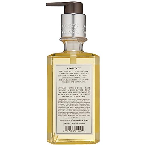 Antica Farmacista Hand & Body Wash - Luxury Nourishing Body Wash - Hydrating Hand Cleansing Wash - Bath & Body Gift - Prosecco, 10 fl oz