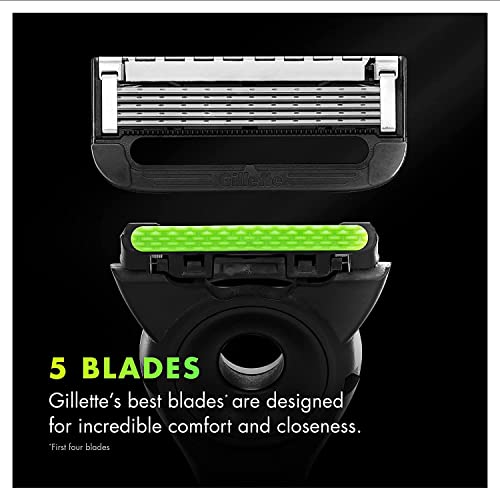 Gillette Labs Men's Razor Blade Refills with Exfoliating Bar, Compatible with Gillette Labs Razors, 10 Cartridges