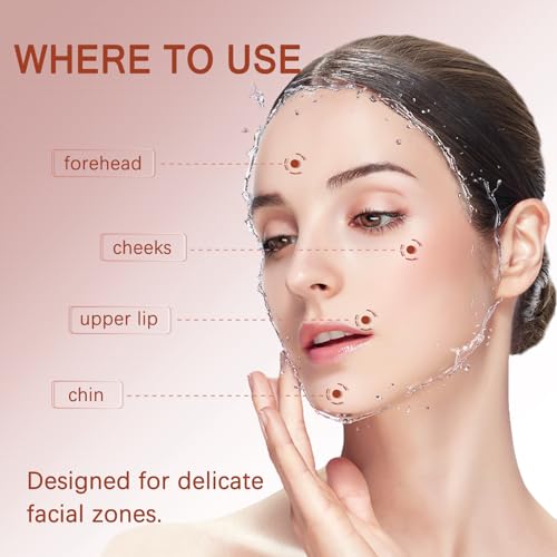 Gentle Facial Hair Removal Cream Kit for Women Face Sensitive Skin - Painless Depilatory Cream for Upper Lip Chin with Soothing Cream & Spatula, 4 Min Flawless At-Home Hair Remover, 2.37 Fl.Oz