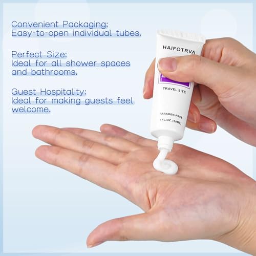 10 Pcs 5-IN-1 Hotel Soaps and Toiletries Bulk Set,5-Piece Set Mini Bulk Travel Size Toiletries Set 1 oz each Shampoo,Conditioner, Body Wash and Lotion,0.53 oz Soap Hotel Supplies for Guests,Homeless