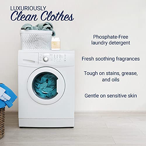 Kinara Tyler Glamorous Wash Liquid Laundry Detergent Gift Pack - Olivi Stain Remover Pen, For Washing Clothes, Linen, Lingerie, Expensive Fabric, Sheets - Pack of 4-4 fl oz each