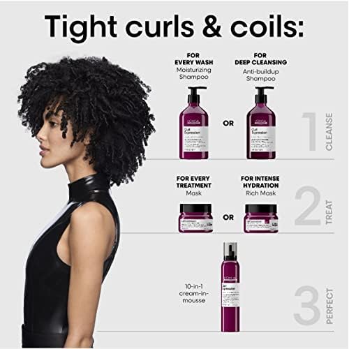 L'Or?al Professionnel Paris Curl Expression Anti Buildup Shampoo - Gently Cleanses & Eliminates Buildup For Curly and Coily Hair Types, Sulfate, Paraben & Silicone-Free