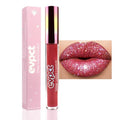 evpct 1Pcs Wine Red Matte to Glitter Liquid Lipstick Lip Set Kit, Long Lasting Matte Diamond Glitter Lipstick Waterproof, Colorful Sparkly Glossy Metallic Shimmer Sparkle Lip Gloss for Women 06#