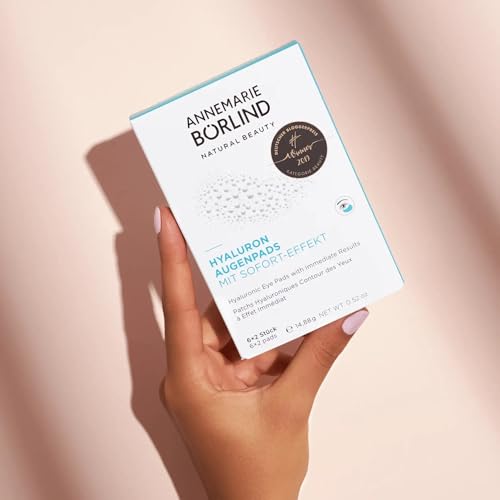 ANNEMARIE B?RLIND Hyaluronic Acid Under Eye Mask ? Vegan Eye Patches for Puffy Eyes with Tremella and Konjac Root? Remove Under Eye Bags Instantly ? Cruelty-free Gel Eye Patch ? 6 Pairs