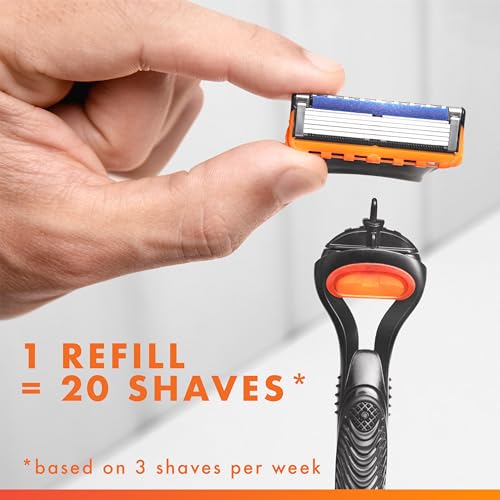 Gillette Fusion5 Mens Razor Blade Refills, 12 Count, Lubrastrip for a More Comfortable Shave