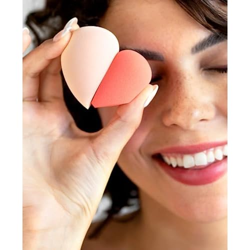 Ere Perez - Bio All-Beauty Sponge Duo | Multiple Edges for Precise Application, Streak-Free Finish, Pointed + Slanted Sponges | Vegan, Cruelty-Free, 100% Plant-Based