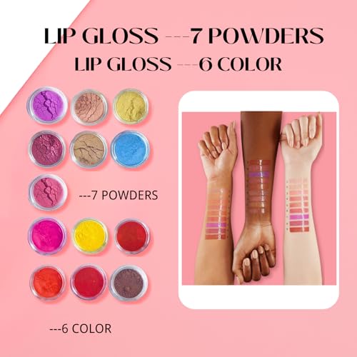MOCIKE DIY Lip Gloss Making kit for Girl Gifts - 74 PCS DIY Lip Gloss kit Make Your Own Lip Gloss