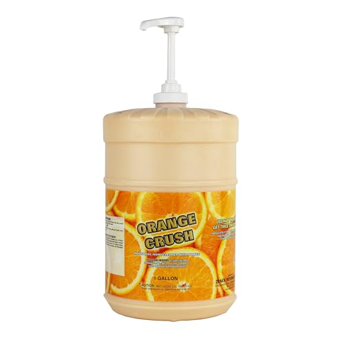 Zenex Orange Crush Hand Soap with Pumice and Skin Conditioners - Industrial Hand Cleaner | Citrus Cr?me Scent | Dissolve Tough Soils | Does Not Dry Out Skin | 1 Gallon (1-Pack)