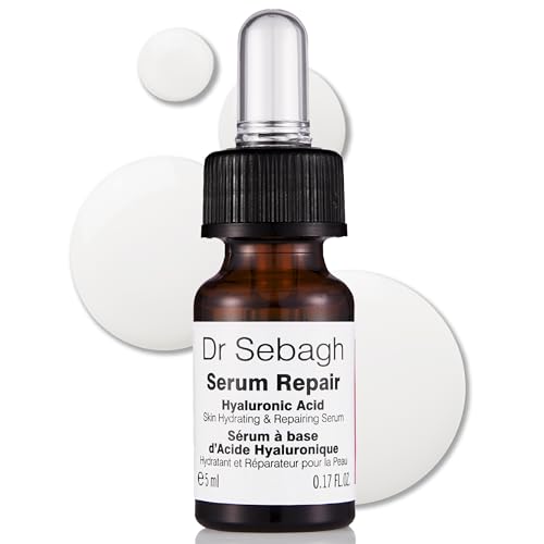 Dr Sebagh Serum Repair (0.17 fl oz) - Award-Winning Hyaluronic Acid Facial Hydrator - Anti Aging & Wrinkle - Skin Moisturizing & Repairing Formula - Collagen Boosting Youthful Glow For Women & Men