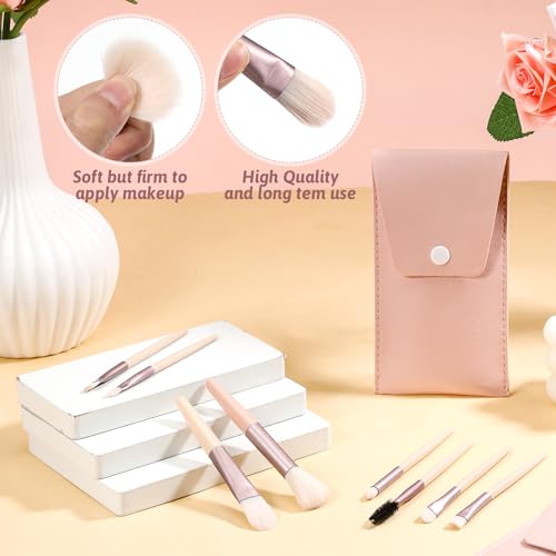 8 Sets Mini Makeup Brushes Bulk, Mini Makeup Brush Set for Bachelorette Party Favors Wedding Bridesmaid Proposal Gifts, Make up Brushes Include Face Eyeshadow Blush Eyebrow Liner Mascara