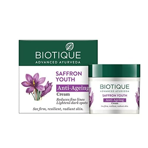 Biotique Saffron Dew 50g -- Ageless face & body cream