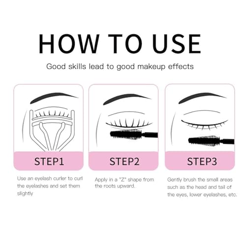 Washable Mascara Eye Makeup, Lengthening,Volumizing Mascara, Long-Wearing Makeup Brown-2