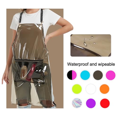 Hair Stylist Apron for Women - Waterproof Barber Nail Tech Apron Hairdresser Hairstylist Salon Aprons with Pocket