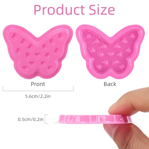 Disposable Plastic Eyelash Flower Glue Ring Lash Extension Blossom Holder Cup (#3 butterfly)