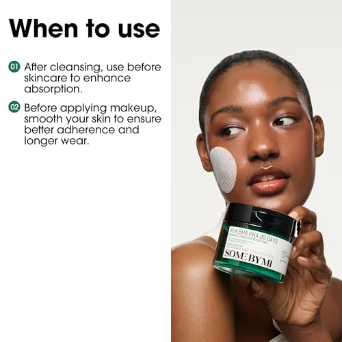 SOME BY MI AHA BHA PHA 30 Days Miracle Truecica Clear Pad ? Pack of 2 ? Korean Exfoliating Centella Face Toner Pads ? Gently Clears Impurities, Refines Pores & Smooths Skin Texture ? Korean Skin Care