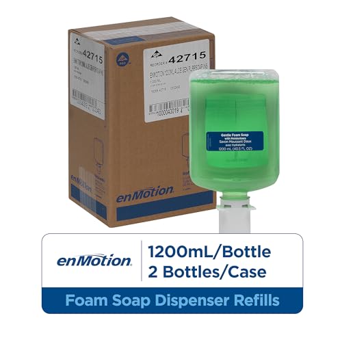 enmotion Gen2 Moisturizing Foam Soap Dispenser Refills by GP PRO (Georgia-Pacific), Tranquil Aloe, 2 Bottles Per Case, 42715
