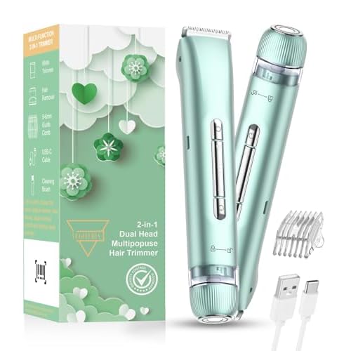 Electric Razors for Women | Dual Head Electric Shaver for Ladies for Facial Hair Removal, IPX7 Waterproof, Painless & Flawless, USB Rechargeable, for Face, Bikini, Body, Leg