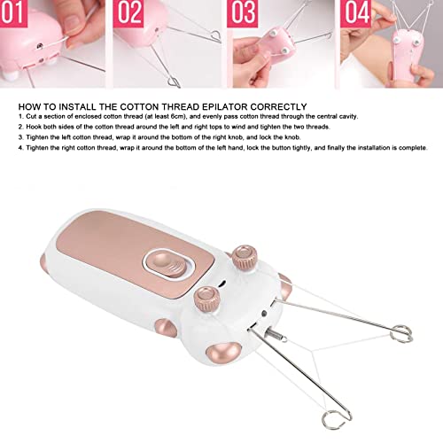 Accessory for Electric Cotton Thread Epilator, Hair Remover Wire Hair Shaver Beauty Epilator Cotton Strength Threading Thread, Helps Hair Removal Quickly, Easily and Painlessly