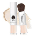 Mineral Sunscreen Setting Powder for Face & Scalp, SPF 35 Mineral Brush Powder Sunscreen Oil Control Matte Finish Long Lasting Lightweight Breathable for All Skin Tones Types-01 Translucent