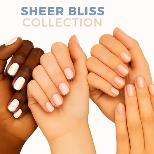Sheer Bliss Nail Polish Set ? 3-Pack Sheer Neutrals in Au Naturel, Ballet Shoes, and My Mani ? 7-Free, Non-Toxic, Long-Lasting All Natural Natural Finish