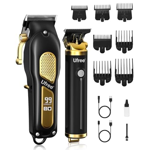 Ufree Beard Trimmer for Men, Cordless Hair Clippers, Electric Razor Shavers for Men, Professional Clippers and Trimmers Set, Cordless Clippers for Hair Cutting