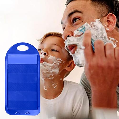 Linkidea Portable Razor Blade Cleaner, Rubber Hair Removal Tool for Razor Maintenance, Compatible with Gillette Fusion 5 Power, Fusion 5 ProGlide (Blue)
