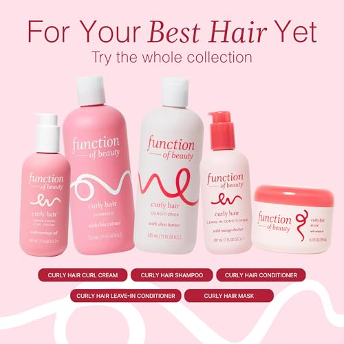 Function of Beauty Curly Hair Styling Spray - Anti-Frizz Curl Defining Styling Spray with Flexible Hold Detangles, Defines & Adds Shine - Lightweight Color-Safe & Sulfate-Free Hair Care Product