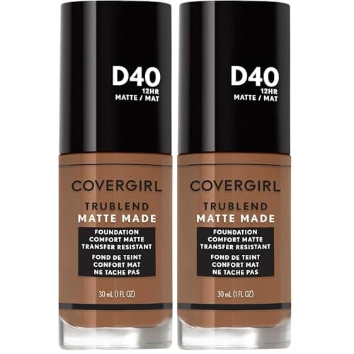 COVERGIRL TruBlend Matte Made Liquid Foundation, Deep Bronze, 1 Fl Oz (Pack of 2)