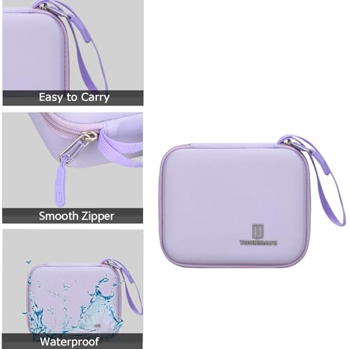Hard Storage Case for MANSPOT Groin Hair Trimmer,Travel Box for Electric Ball Trimmer Pubic Trimmer Shaver(Case Only) (Purple)